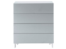 Kommode >Redditch< in Alufarben aus Metall - 80x95x41cm (BxHxT)
