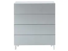 Kommode >Redditch< in Alufarben aus Metall - 80x95x41cm (BxHxT)
