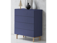 Kommode >Redditch< in Alufarben aus Metall - 80x95x41cm (BxHxT)