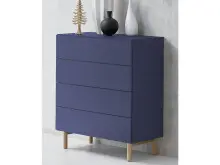 Kommode >Redditch< in Alufarben aus Metall - 80x95x41cm (BxHxT)
