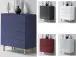 Kommode >Redditch< in Alufarben aus Metall - 80x95x41cm (BxHxT)