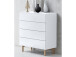 Kommode >Redditch< in Alufarben aus Metall - 80x95x41cm (BxHxT)