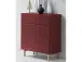 Kommode >Redditch< in Alufarben aus Metall - 80x95x41cm (BxHxT)