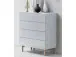 Kommode >Redditch< in Alufarben aus Metall - 80x95x41cm (BxHxT)