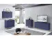 Kommode >Redditch< in Alufarben aus Metall - 80x95x41cm (BxHxT)