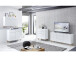 Kommode >Redditch< in Alufarben aus Metall - 80x95x41cm (BxHxT)