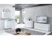 Kommode >Redditch< in Alufarben aus Metall - 80x95x41cm (BxHxT)
