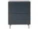Kommode >Redditch< in Alufarben aus Metall - 80x95x41cm (BxHxT)