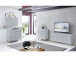 Kommode >Redditch< in Alufarben aus Metall - 80x95x41cm (BxHxT)