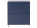 Kommode >Redditch< in Alufarben aus Metall - 80x95x41cm (BxHxT)