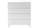 Kommode >Redditch< in Alufarben aus Metall - 80x95x41cm (BxHxT)