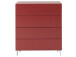 Kommode >Redditch< in Alufarben aus Metall - 80x95x41cm (BxHxT)