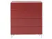 Kommode >Redditch< in Alufarben aus Metall - 80x95x41cm (BxHxT)