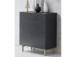 Kommode >Redditch< in Alufarben aus Metall - 80x95x41cm (BxHxT)