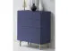 Kommode >Redditch< in Alufarben aus Metall - 80x95x41cm (BxHxT)