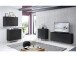 Kommode >Redditch< in Alufarben aus Metall - 80x95x41cm (BxHxT)