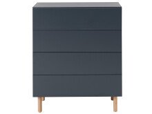 Kommode >Redditch< in Anthrazit aus Metall - 80x95x41cm (BxHxT)