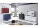 Kommode >Redditch< in Anthrazit aus Metall - 80x95x41cm (BxHxT)