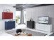 Kommode >Redditch< in Anthrazit aus Metall - 80x95x41cm (BxHxT)