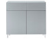 Kommode >Redditch< in Alufarben aus Metall - 100x95x41cm (BxHxT)