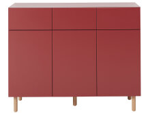 Kommode >Redditch< in Alufarben aus Metall - 119x95x41cm (BxHxT)