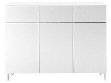 Kommode >Redditch< in Alufarben aus Metall - 119x95x41cm (BxHxT)