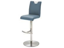 Barhocker >Amiens I< in grau aus Edelstahl - 42x91x51cm (BxHxT)