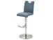 Barhocker >Amiens I< in grau aus Edelstahl - 42x91x51cm (BxHxT)