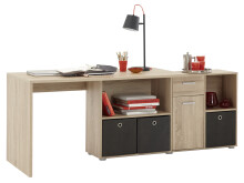 Eckschreibtisch in Eiche - 136x75x68cm (BxHxT)