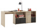 Eckschreibtisch in Eiche - 136x75x68cm (BxHxT)
