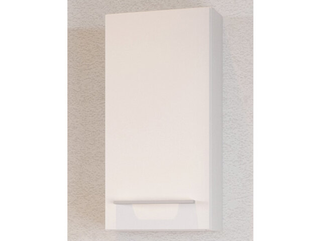 Hängeschrank >Davos I< in Weiß aus MDF - 30x64x20cm (BxHxT)
