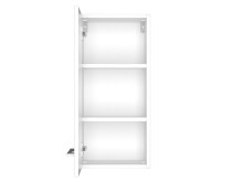 Hängeschrank >Davos I< in Weiß aus MDF - 30x64x20cm (BxHxT)