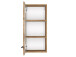 Hängeschrank >Davos I< in Alufarben aus MDF - 30x64x20cm (BxHxT)