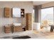 Hängeschrank >Davos I< in Alufarben aus MDF - 30x64x20cm (BxHxT)