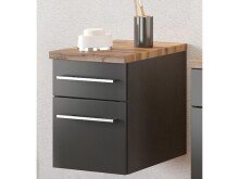 Unterschrank >Davos I< in Alufarben aus MDF -...