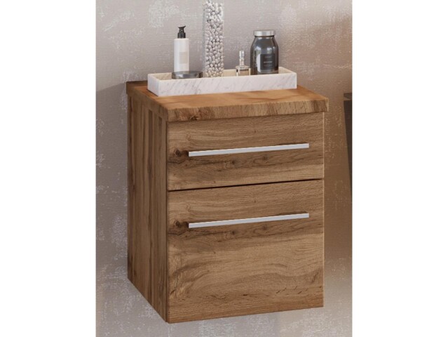 Unterschrank >Davos I< in Alufarben aus MDF - 30x41x47cm (BxHxT)