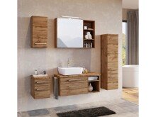 Unterschrank >Davos I< in Alufarben aus MDF - 30x41x47cm (BxHxT)