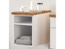 Regal >Davos I< in Weiß aus MDF - 30x41x47cm...