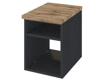 Regal >Davos I< in Graphit aus MDF - 30x41x47cm (BxHxT)