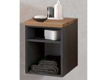 Regal >Davos I< in Graphit aus MDF - 30x41x47cm...