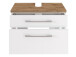Waschbeckenunterschrank >Davos I< in Weiß aus MDF - 60x41x47cm (BxHxT)