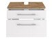 Waschbeckenunterschrank >Davos I< in Weiß aus MDF - 60x41x47cm (BxHxT)
