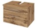 Waschbeckenunterschrank >Davos I< in Alufarben aus MDF - 60x41x47cm (BxHxT)