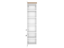 Midischrank >Davos I< in Weiß aus MDF - 30x130x35cm (BxHxT)