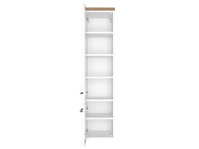 Midischrank >Davos I< in Weiß aus MDF - 30x130x35cm (BxHxT)