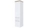 Midischrank >Davos I< in Weiß aus MDF - 30x130x35cm (BxHxT)