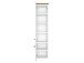 Midischrank >Davos I< in Weiß aus MDF - 30x130x35cm (BxHxT)