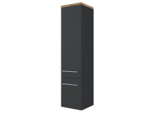 Midischrank >Davos I< in Alufarben aus MDF - 30x130x35cm (BxHxT)