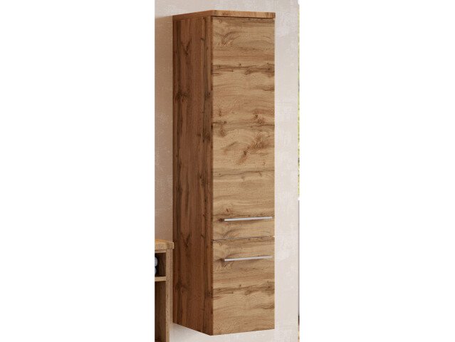 Midischrank >Davos I< in Alufarben aus MDF - 30x130x35cm (BxHxT)