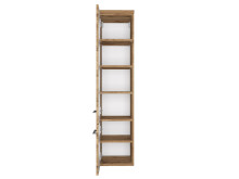 Midischrank >Davos I< in Alufarben aus MDF - 30x130x35cm (BxHxT)